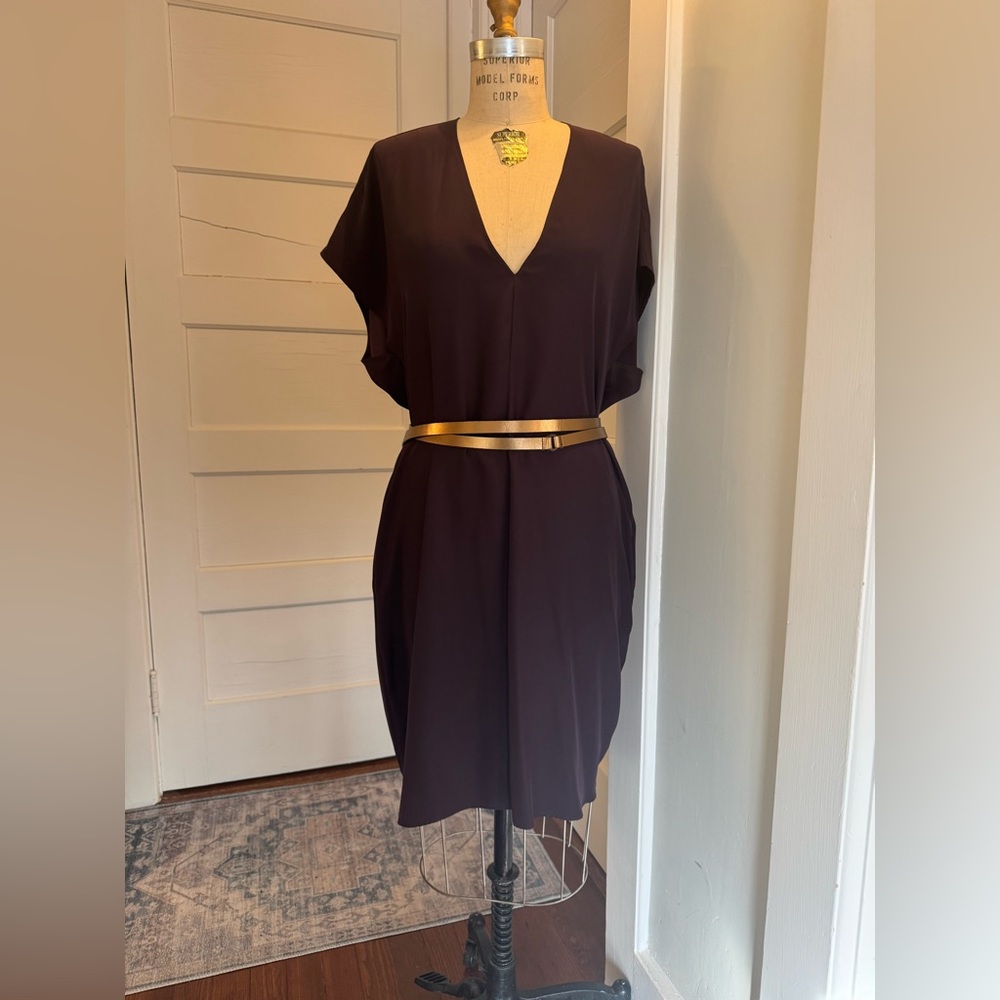 EUC Vince Silk V-Neck Dress
